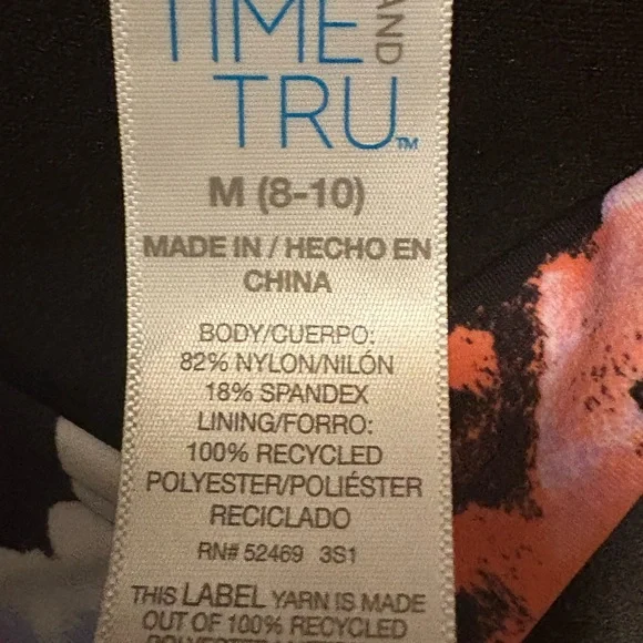 Time and Tru Floral Underwire Bikini Top - Picture 2 of 15